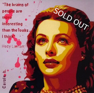 Hedy-Lamarr-l-inventrice-Sold-Out-Carole-b-Ybackgalerie-ARTree