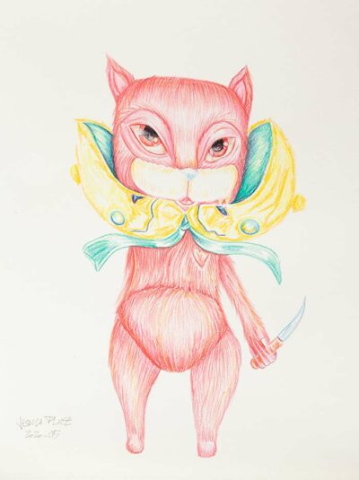 PINK-CAT-Ursika-ARTree-Ybackgalerie