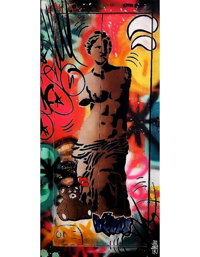 Niki-Street-Pop-Art-Venus-de-mio-Street-Art-Urbain-ARTree-Ybackgalerie