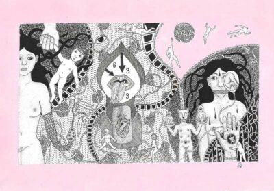 Caroline-Ortega-Dessin-La-vie-en-rose-Art-Brut-Outsider-ARTree