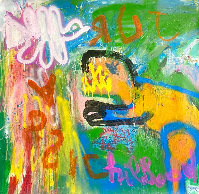 Krugh-Jurassic-Childhood-2023-peinture-painting-art-contemporain-ARTree
