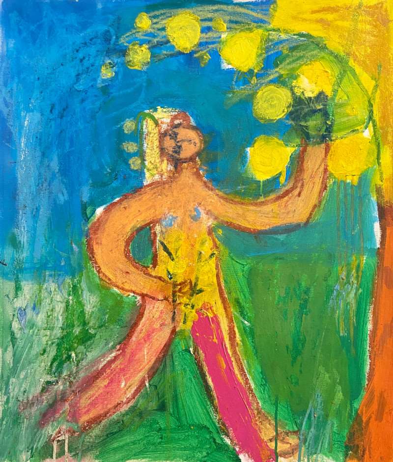 Krugh-Le-temps-des-mimosas-#1-2023-peinture-painting-art-contemporain-ARTree