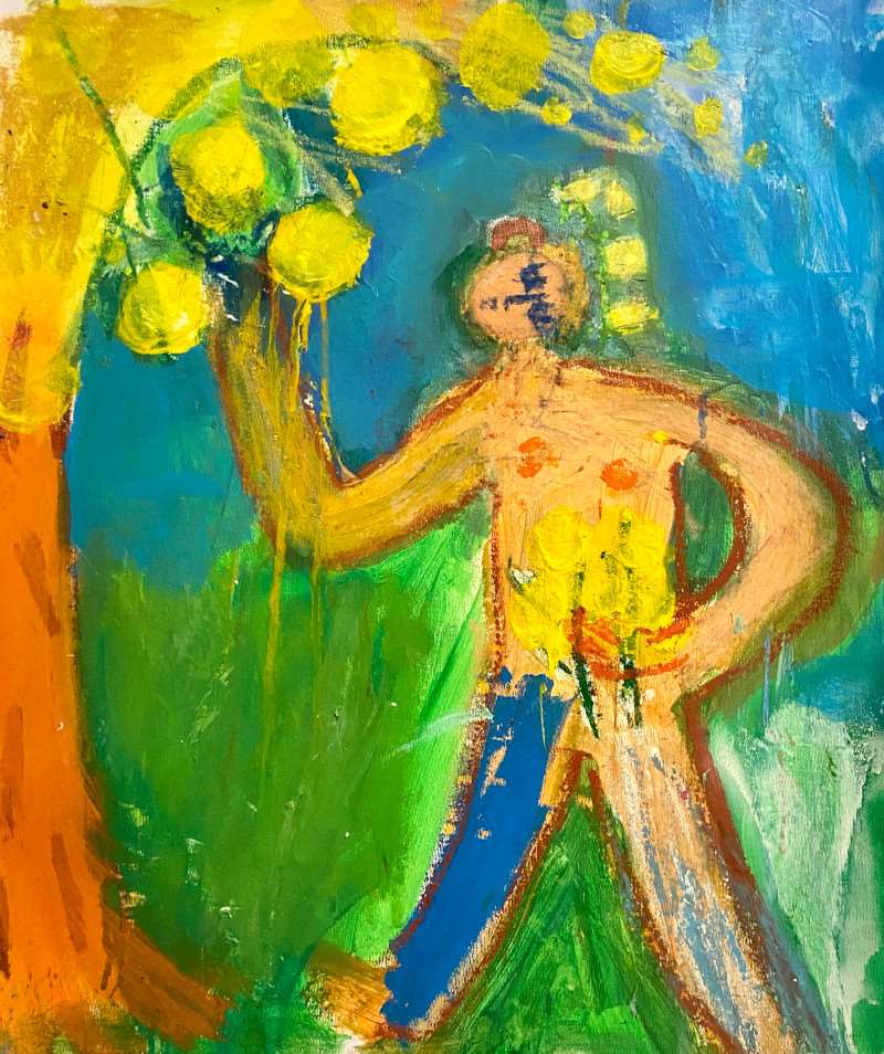 Krugh-Le-temps-des-mimosas-#2-2023-peinture-painting-art-contemporain-ARTree
