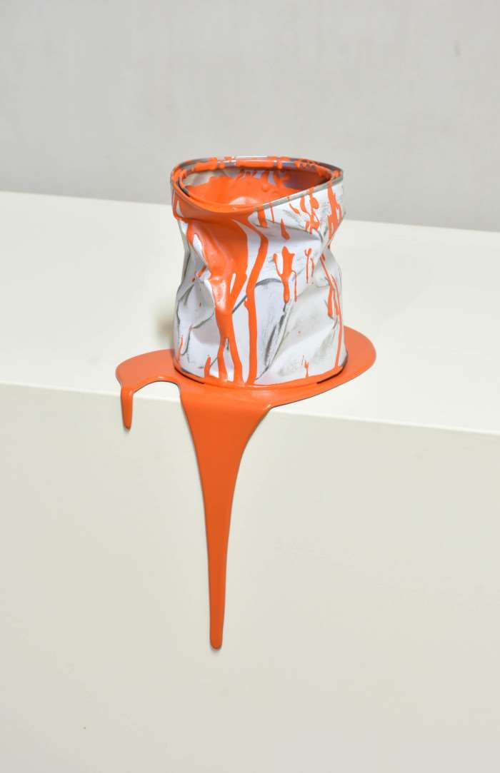 Yannick-Bouillault-Le-vieux-pot-de-peinture-orange-328-1-2023-sculpture-ARTree