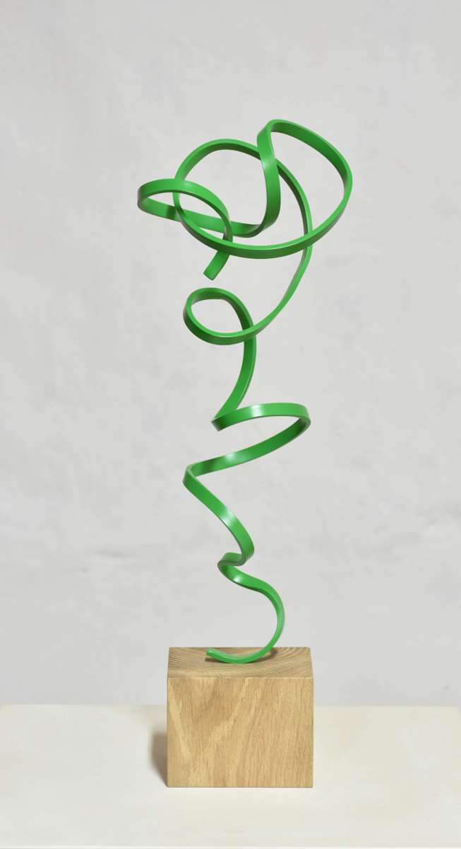 Yannick-Bouillault-Serpentant-''hésitation-vert''-1-2024-sculpture-ARTree